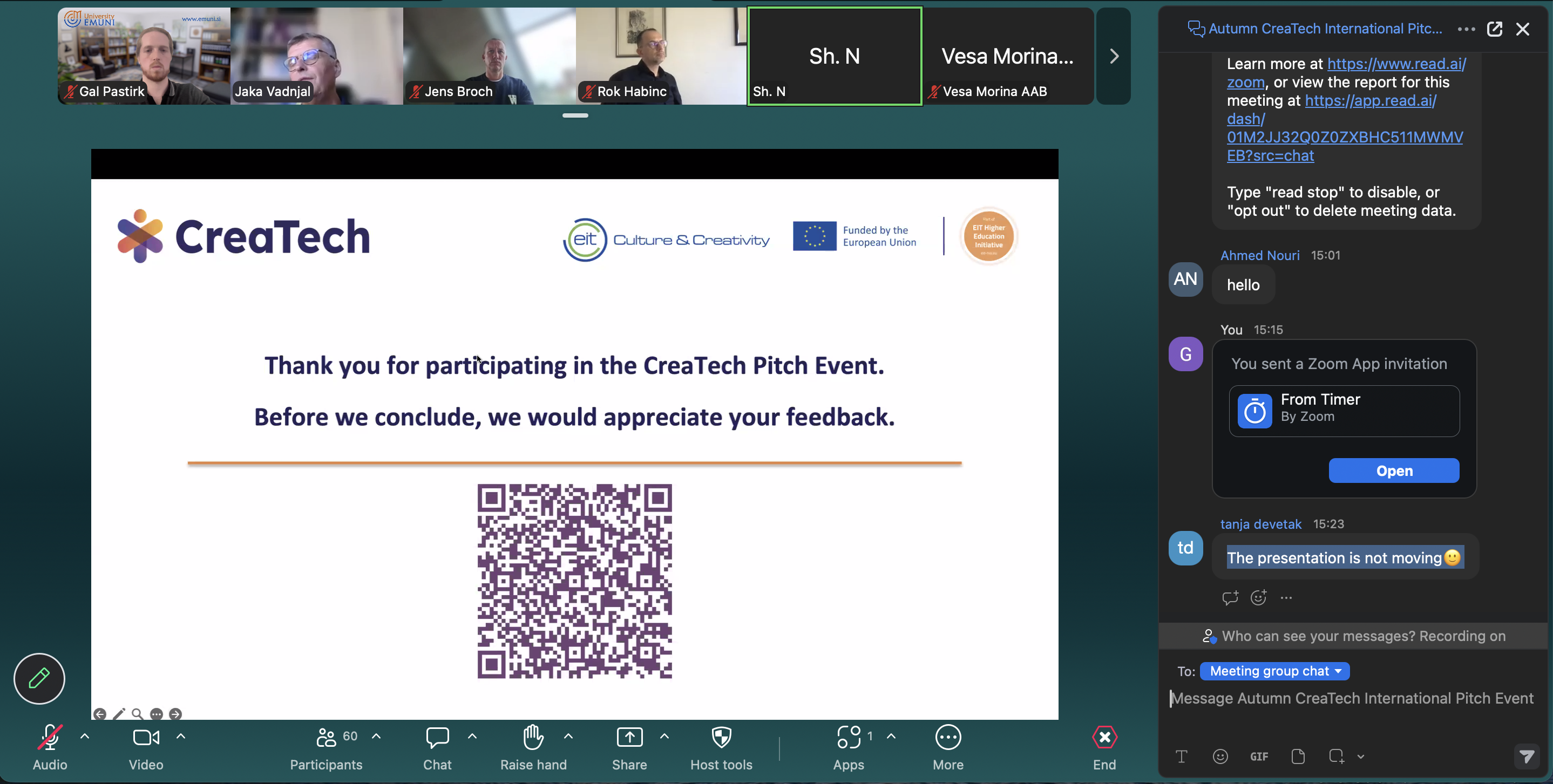 CreaTech Start-ups Meet International Investors at the Autumn Pitch Event